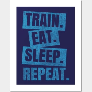 Train Eat Sleep Repeat Posters and Art